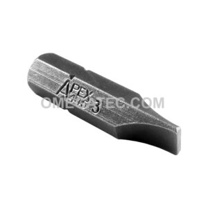 Apex 445-3X Slotted Insert Bits, 1/4'' Hex Drive
