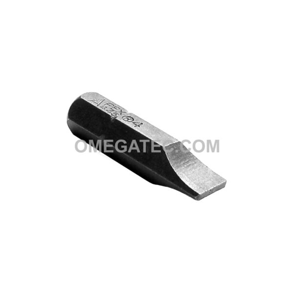 Apex 445-4X Slotted Insert Bits, 1/4'' Hex Drive