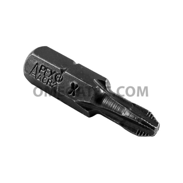 Apex 446-2-ACR2X #2 Phillips ACR Insert Bits, 1/4'' Hex Drive