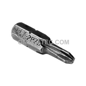 Apex 1/4'' Pozidriv Insert Bits With Reduced Tips For Limited Clearance