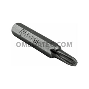 Apex 446-215X #2 Phillips Insert Bits, 1/4'' Hex Drive, Limited Clearance