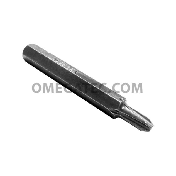 Apex 446-22X #2 Phillips Insert Bits, 1/4'' Hex Drive, Limited Clearance