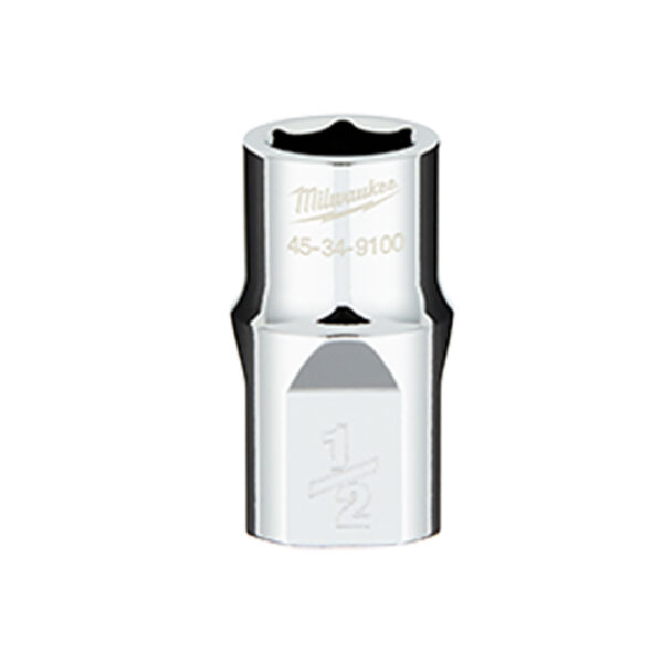 45-34-9109 Milwaukee 1/2'' Drive 1-1/16'' SAE 6-Point Socket with FOUR FLAT Sides