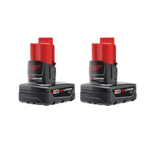 48-11-2412 Milwaukee M12 REDLITHIUM XC Battery Two Pack