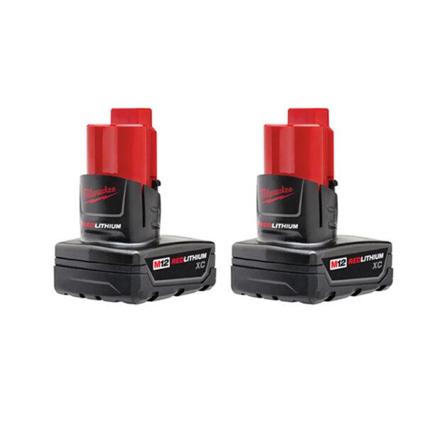 48-11-2412 Milwaukee M12 REDLITHIUM XC Battery Two Pack