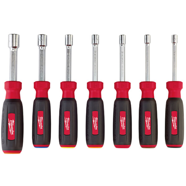 48-22-2517 Milwaukee 7 PC Magnetic HollowCore Metric Nut Driver Set