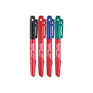 48-22-3106 Milwaukee 4PK Colored Fine Point INKZALL Markers