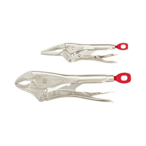 48-22-3602 Milwaukee 2 Pc. 10" CURVED JAW & 6" LONG NOSE TORQUE LOCK LOCKING PLIERS SET