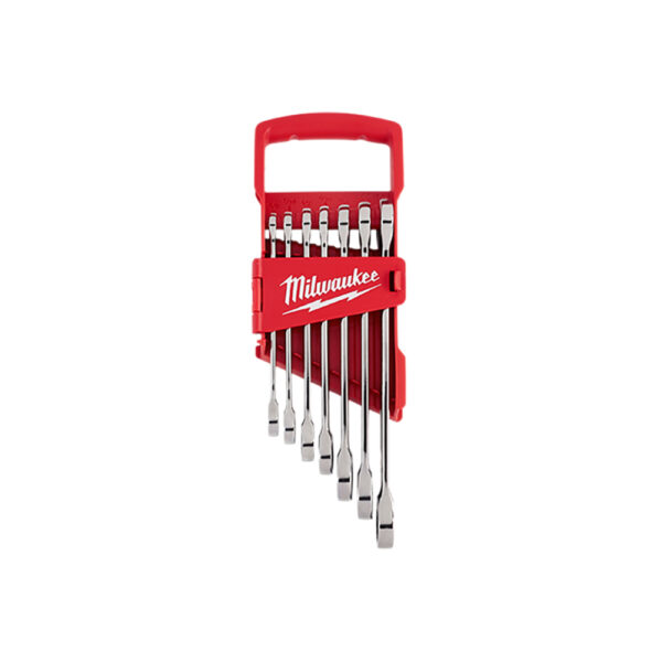 48-22-9406 Milwaukee 7pc Ratcheting Combination Wrench Set - SAE