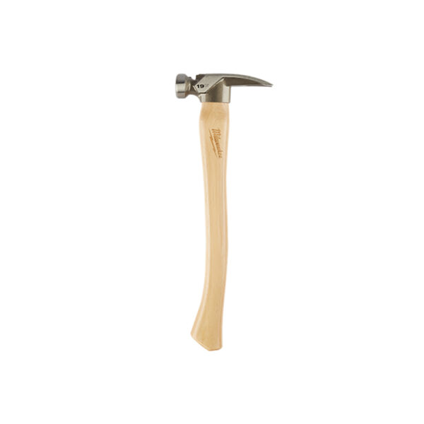 48-22-9519 Milwaukee 19oz Smooth Face Hickory Handle Framing Hammer