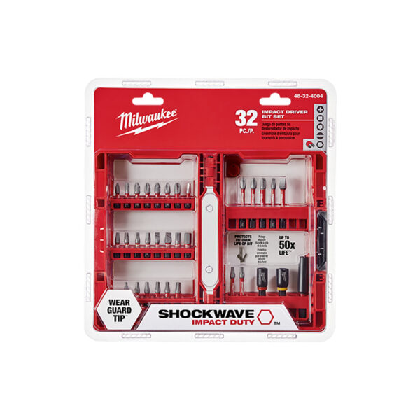 48-32-4004 Milwaukee SHOCKWAVE Impact Duty Driver Bit 32PC Set