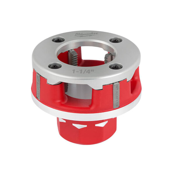 48-36-1310 Milwaukee Compact 1-1/4'' Alloy NPT Portable Pipe Threading Forged Aluminum Die Head