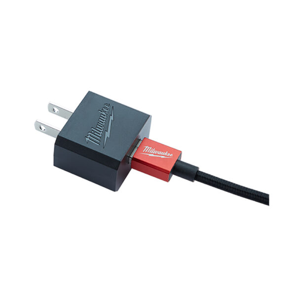 48-59-1202 Milwaukee 3ft Micro-USB Cable and 2.1A Wall Charger