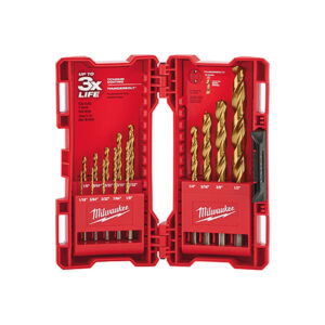 48-89-0011 Milwaukee THUNDERBOLT Titanium Coated Drill Bit 14pc Set