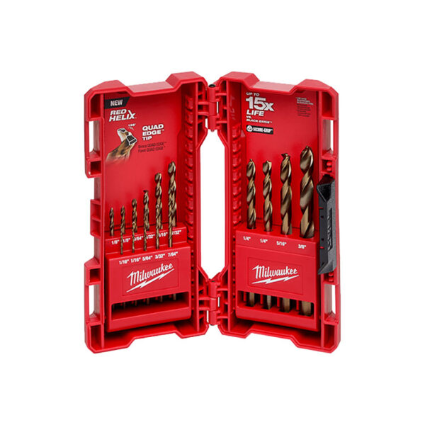 48-89-2331 Milwaukee 15 Piece RED HELIX Cobalt Kit