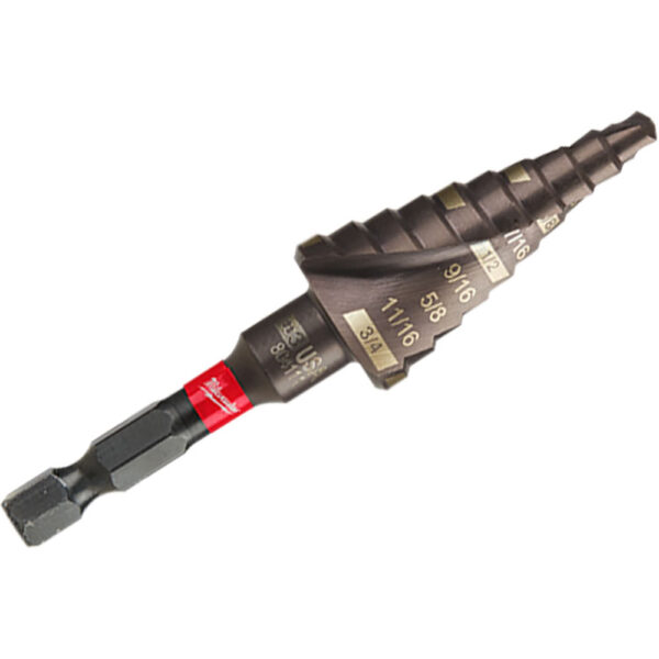 48-89-9243 Milwaukee SHOCKWAVE Impact Duty Step Bit 3/16''-3/4''