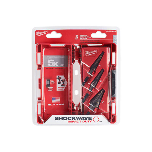 48-89-9254 Milwaukee SHOCKWAVE Impact Duty 3pc Kit (#1, #2, #4)