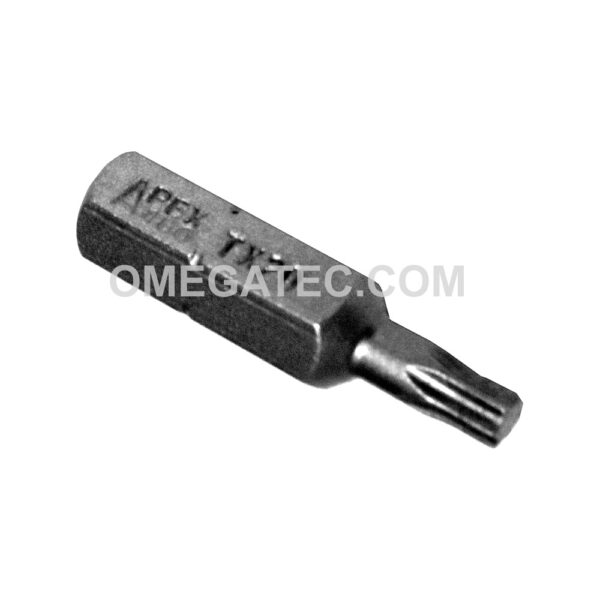 Apex 480-TX-20X T-20 Torx Insert Bits, 5/16'' Hex Drive