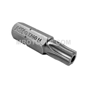Apex 480-TX-40-H T-40-H Torx Tamper Resistant Insert Bits, 5/16'' Hex Drive