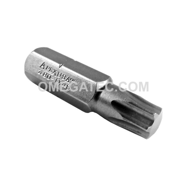 Apex 480-TX-40I T-40 Torx Insert Bits, 5/16'' Hex Drive, Intermediate Hardness
