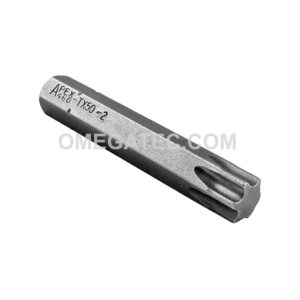Apex 480-TX-50-2 T-50 Torx Insert Bits, 5/16'' Hex Drive