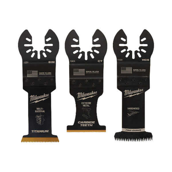 49-10-9001 Milwaukee OPEN-LOK 3PC All Purpose Multi-Tool Blade Variety Pack