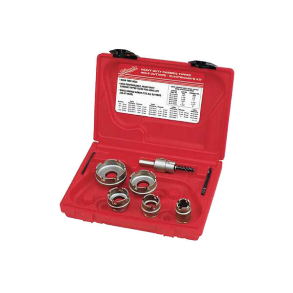 49-22-8300 Milwaukee Sheet Metal Carbide Cutter Electrician's 5PC Kit