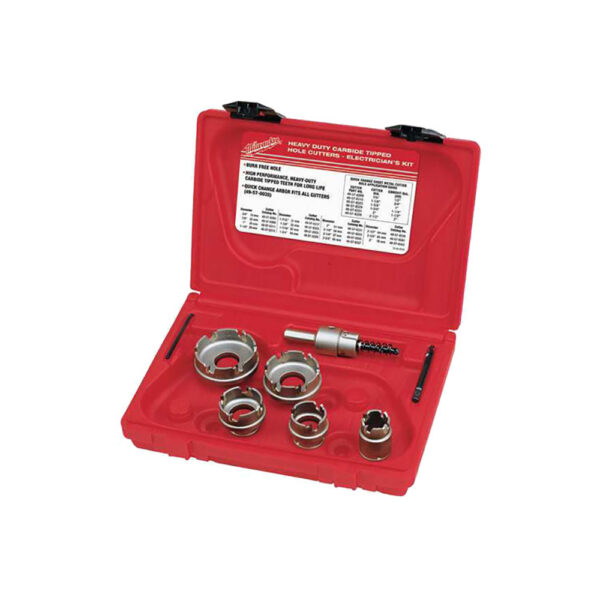 49-22-8310 Milwaukee Carbide Cutter Sheet Metal Electrician's 7PC Kit