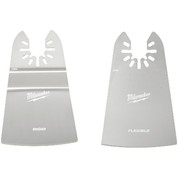 49-25-2202 Milwaukee OPEN-LOK 2'' Rigid & 2'' Flexible Scraper Variety Pack 2PC