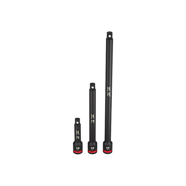 49-66-6714 Milwaukee SHOCKWAVE Impact Duty 3/8'' Drive Extension 3PC Set