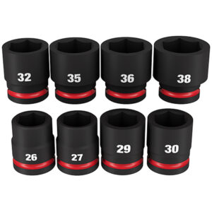 49-66-7019 Milwaukee SHOCKWAVE Impact Duty 3/4'' Drive Metric Standard 6 Point Socket 8PC Set