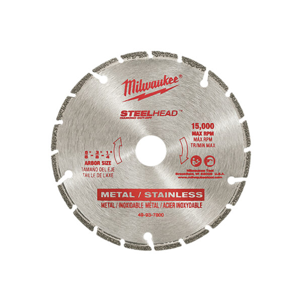 49-93-7800 Milwaukee 4'' SteelHead Diamond Cut-Off Blade