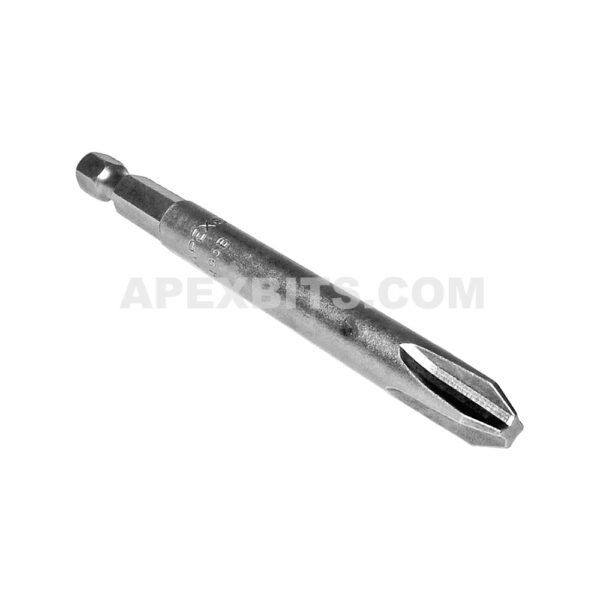 Apex 493-BX #3 Phillips Power Drive Bits, 1/4'' Hex Drive