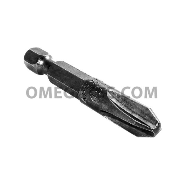 Apex 493X #3 Phillips Power Drive Bits, 1/4'' Hex Drive