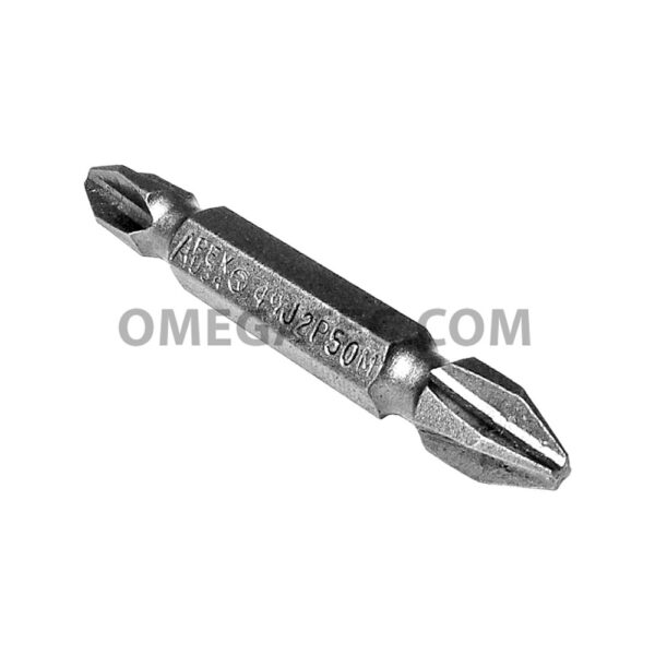 Apex 49J-2P2P-50MMI #2 Phillips Power Drive Bits, 1/4'' Hex Drive