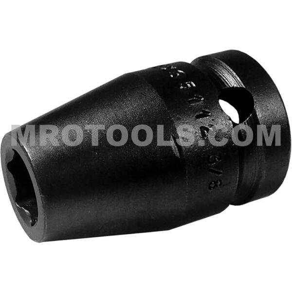 Apex 5112 3/8'' 6-Point Standard Impact Socket, 1/2'' Square Drive