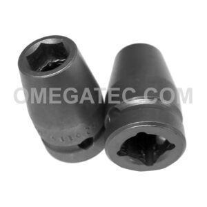 Apex 5114 7/16'' 6-Point Standard Impact Socket, 1/2'' Square Drive