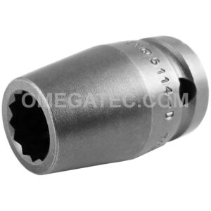 Apex 5114-D 7/16'' 12-Point Standard Impact Socket, 1/2'' Square Drive
