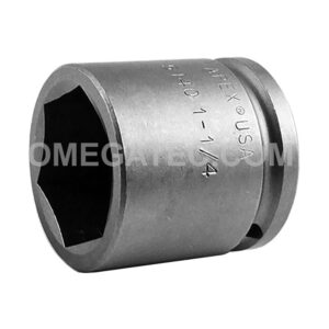 Apex 5140 1-1/4'' 6-Point Standard Impact Socket, 1/2'' Square Drive