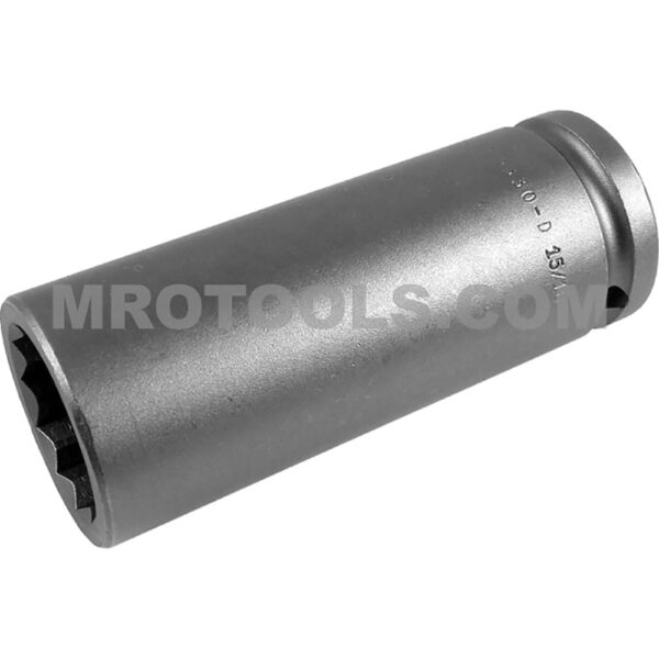 Apex 5330-D 15/16'' 12-Point Extra Long Impact Socket, 1/2'' Square Drive