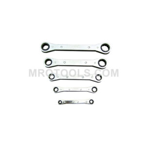 Lang 5373 5 Piece Ratcheting Box Wrench Set 12 Point, SAE