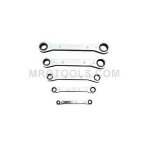 Lang 5374 5 Piece Ratcheting Box Wrench Set 12 Point, Metric