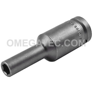 Apex 5510 5/16'' 6-Point Extra Long Impact Socket, Thin Wall, 1/2'' Square Drive