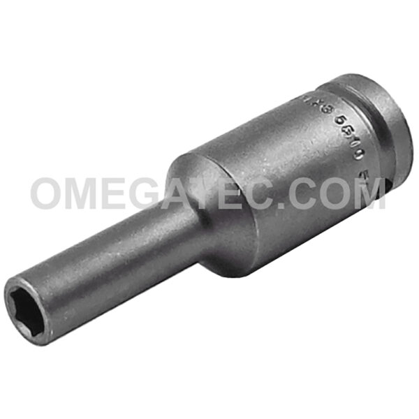 Apex 5510 5/16'' 6-Point Extra Long Impact Socket, Thin Wall, 1/2'' Square Drive