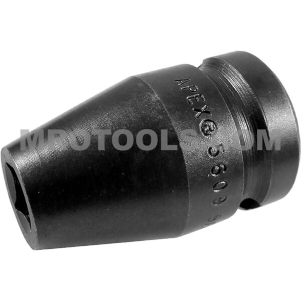 Apex 5609 9/32'' 4-Point Standard Impact Socket, For Single Square Nuts, 1/2'' Square Drive