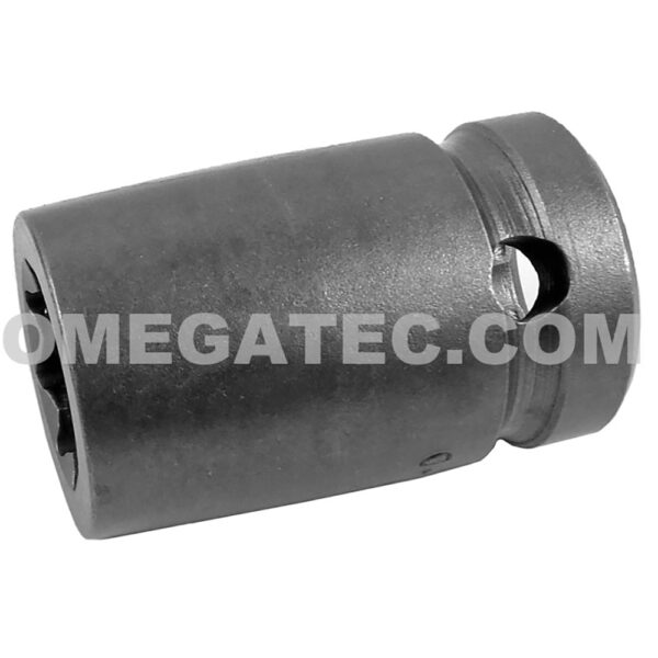 Apex 5614-D 7/16'' 8-Point Standard Impact Socket, For Double Square Nuts, 1/2'' Square Drive