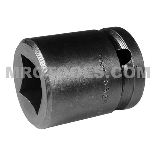 Apex 5620 5/8'' 4-Point Standard Impact Socket, For Single Square Nuts, 1/2'' Square Drive