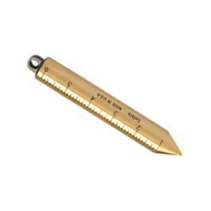 Lufkin 590GN 20oz Inage Solid Brass Cylindrical Blunt Point SAE Oil Gauging Plumb Bob