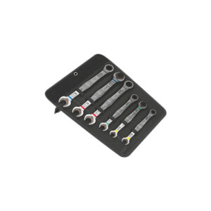 Wera 05020022001 6000/6002 Joker 6 Piece Set of Ratcheting Combination/Double Open-Ended Wrenches