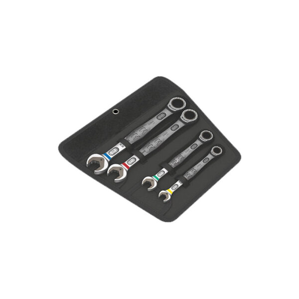 Wera 05073290001 6000 Joker 4 Piece Set of Ratcheting Combination Wrenches